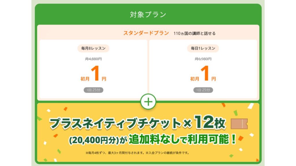 DMM英会話 学生限定プラン