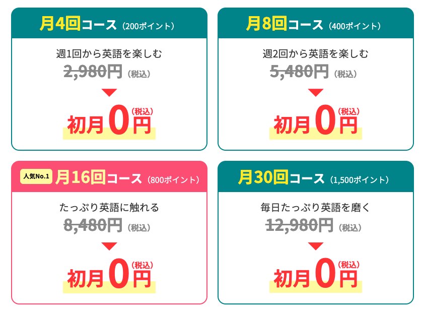 QQキッズ　初月0円キャンペーン　9月