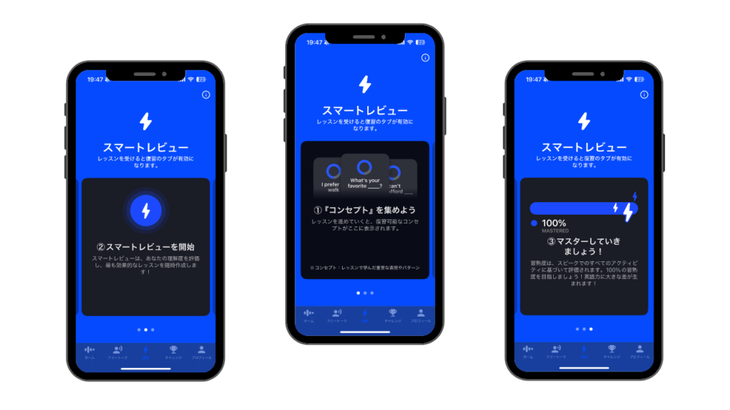 スピーク（Speak）4. 復習はAIにお任せ！スマートレビュー